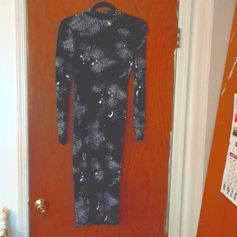 Mock neck dress
